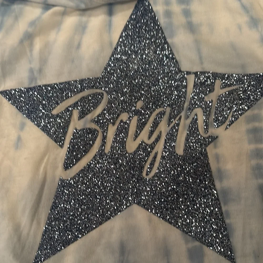Justice Girls Tie-Dye T-Shirt With Glitter Star Size 10